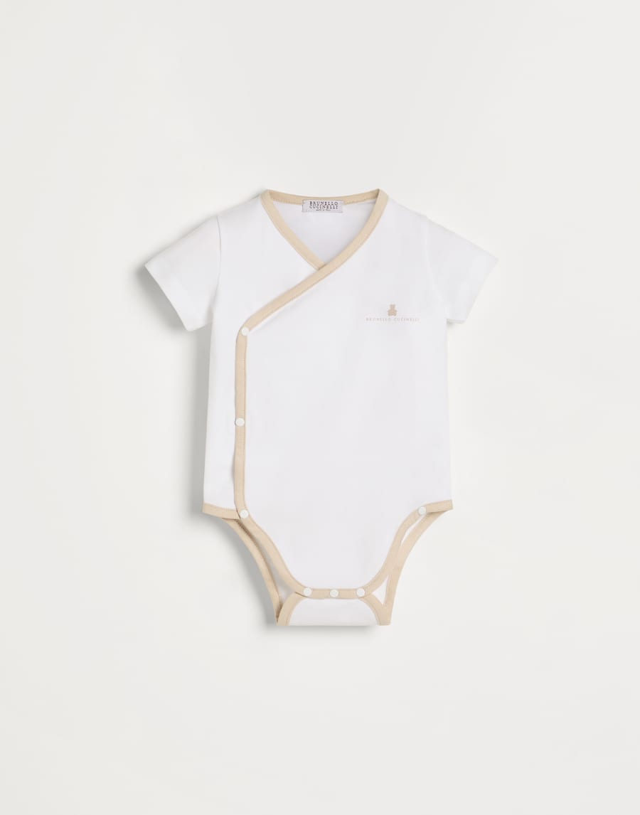 Боди Baby Bernie из джерси Бежевый Малыши - Brunello Cucinelli