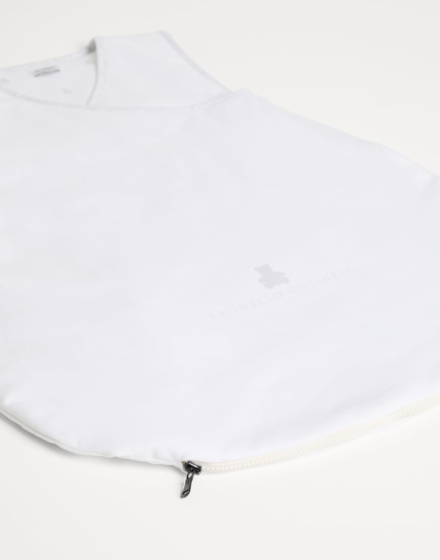 Cotton interlock sleep bag Light Grey Baby - Brunello Cucinelli