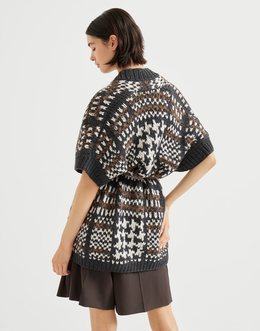 Prince of Wales OPERA cardigan Multicoloured Woman - Brunello Cucinelli