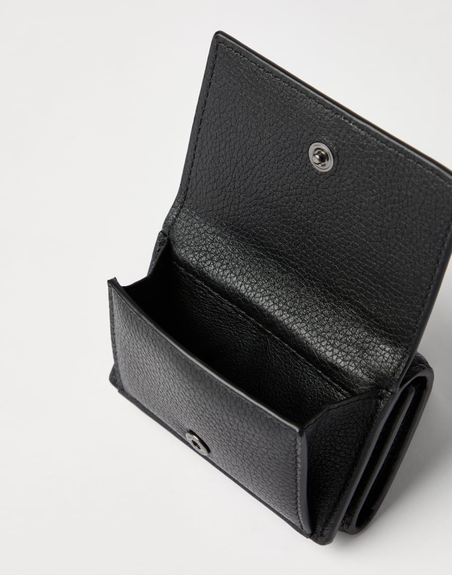Leather trifold wallet Black Woman - Brunello Cucinelli
