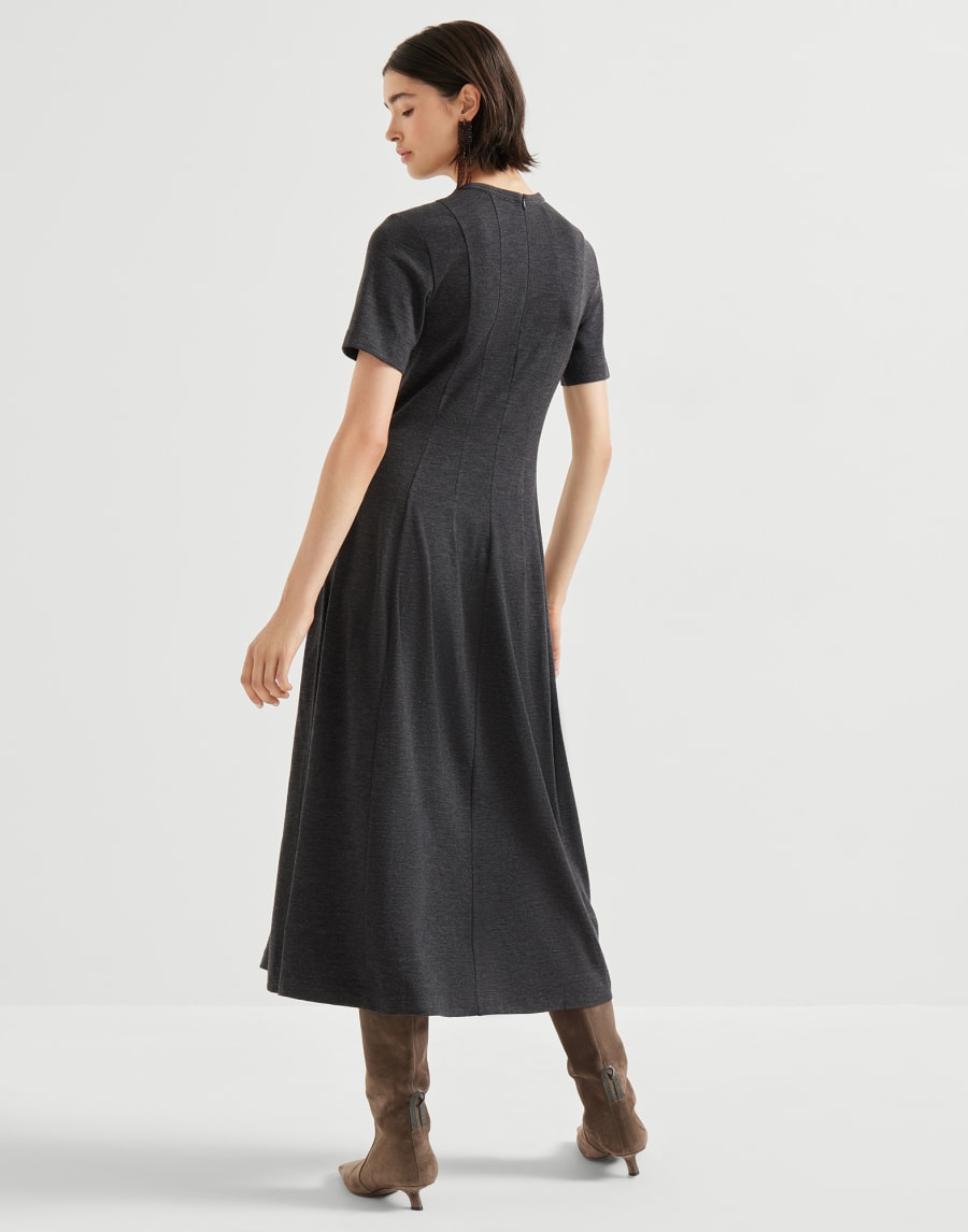 Vestido de punto con Monile Antracita Mujer - Brunello Cucinelli