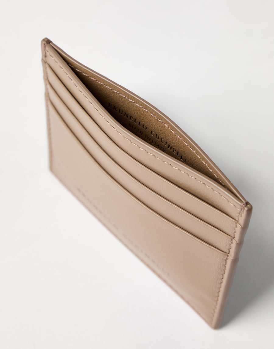 Кредитница из телячьей кожи Ореховый Женщина - Brunello Cucinelli