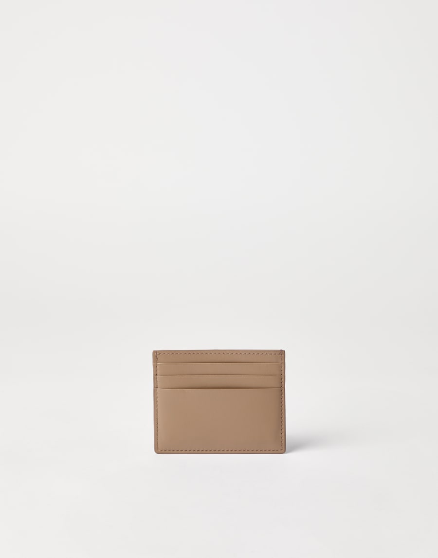 Кредитница из телячьей кожи Ореховый Женщина - Brunello Cucinelli