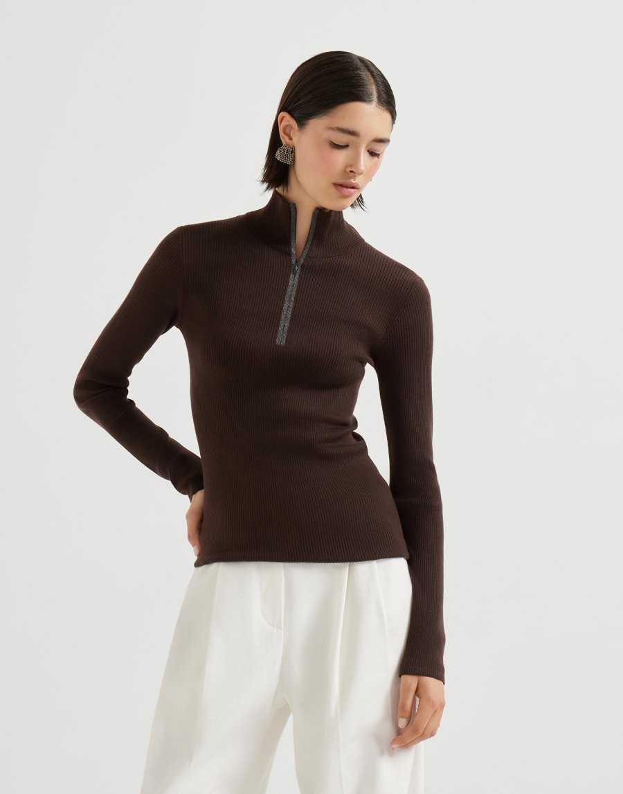 Maglia leggera Cacao Donna - Brunello Cucinelli