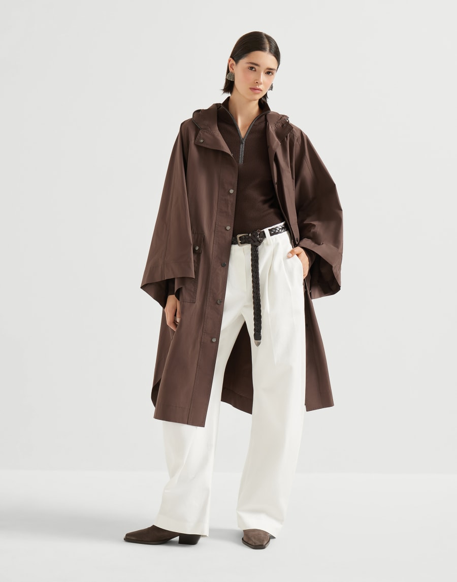 Virgin wool and cashmere sweater Cocoa Woman - Brunello Cucinelli