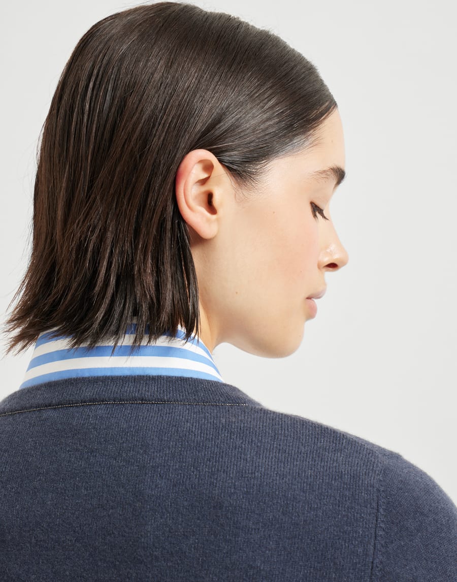 Cashmere sweater Navy Blue Woman - Brunello Cucinelli