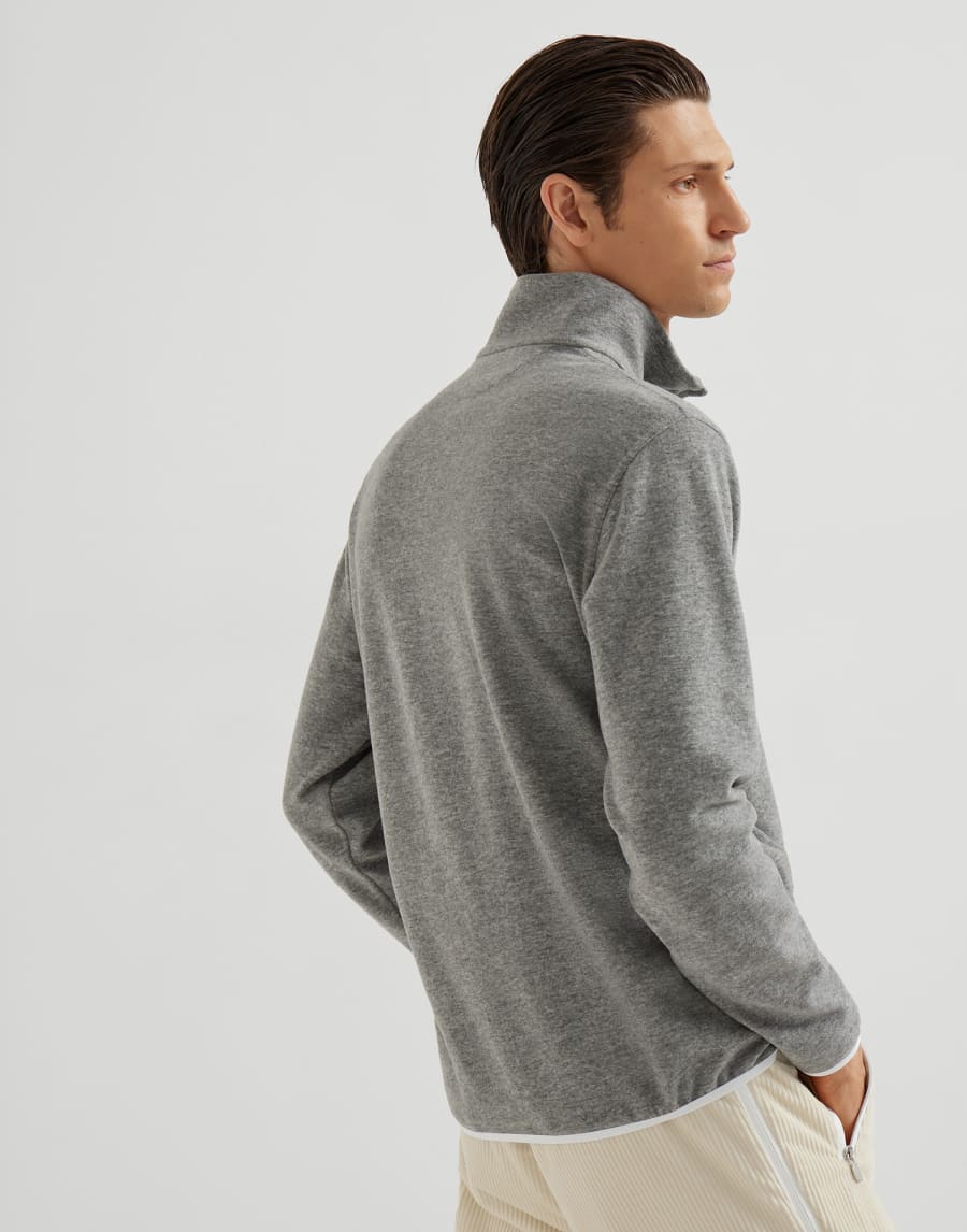 Sweatshirt aus Techno-Gewebe Grau Herren - Brunello Cucinelli