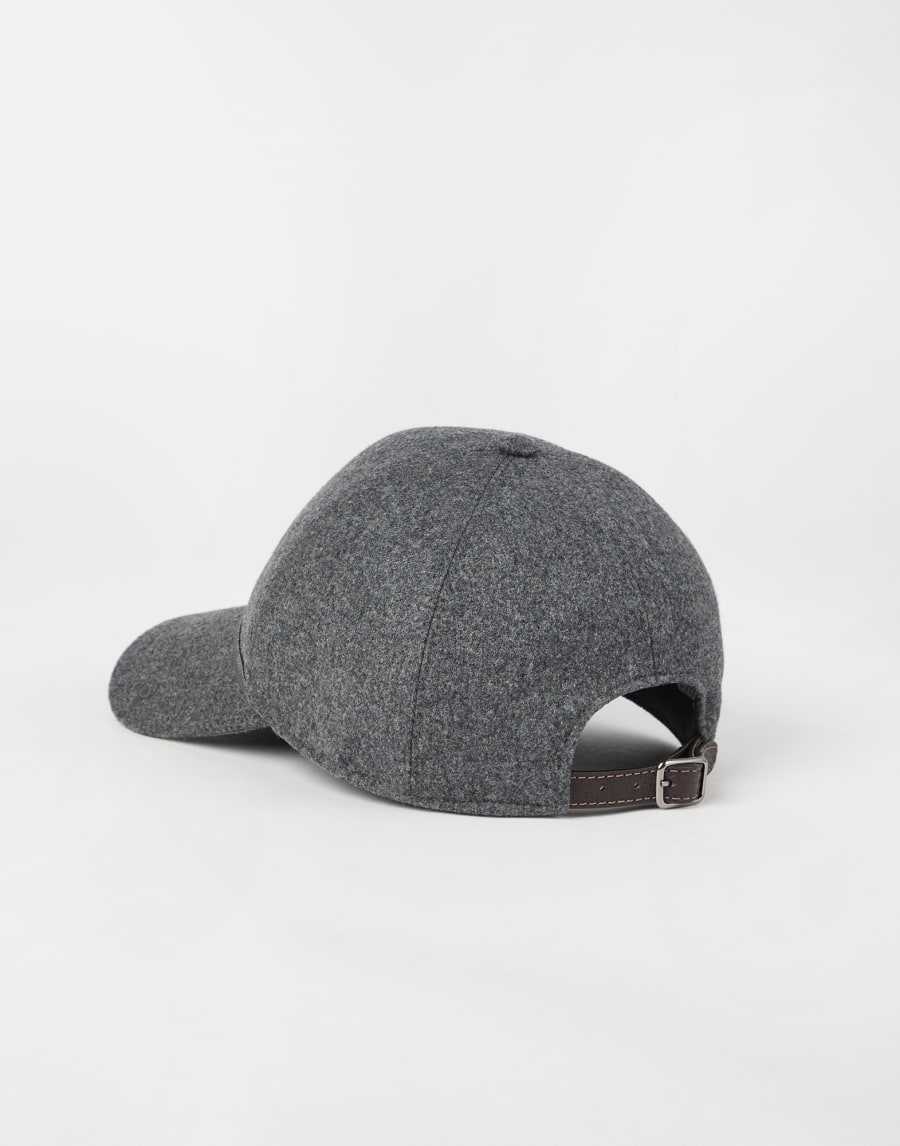モニーレ付き ベースボールキャップ ダークグレー レディース - Brunello Cucinelli