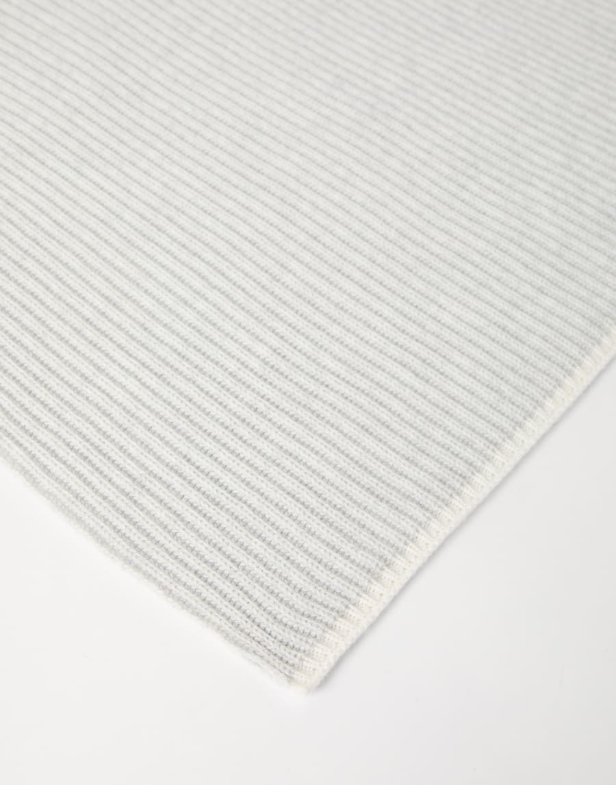 Шарф из кашемирового трикотажа Светло-Серый Женщина - Brunello Cucinelli