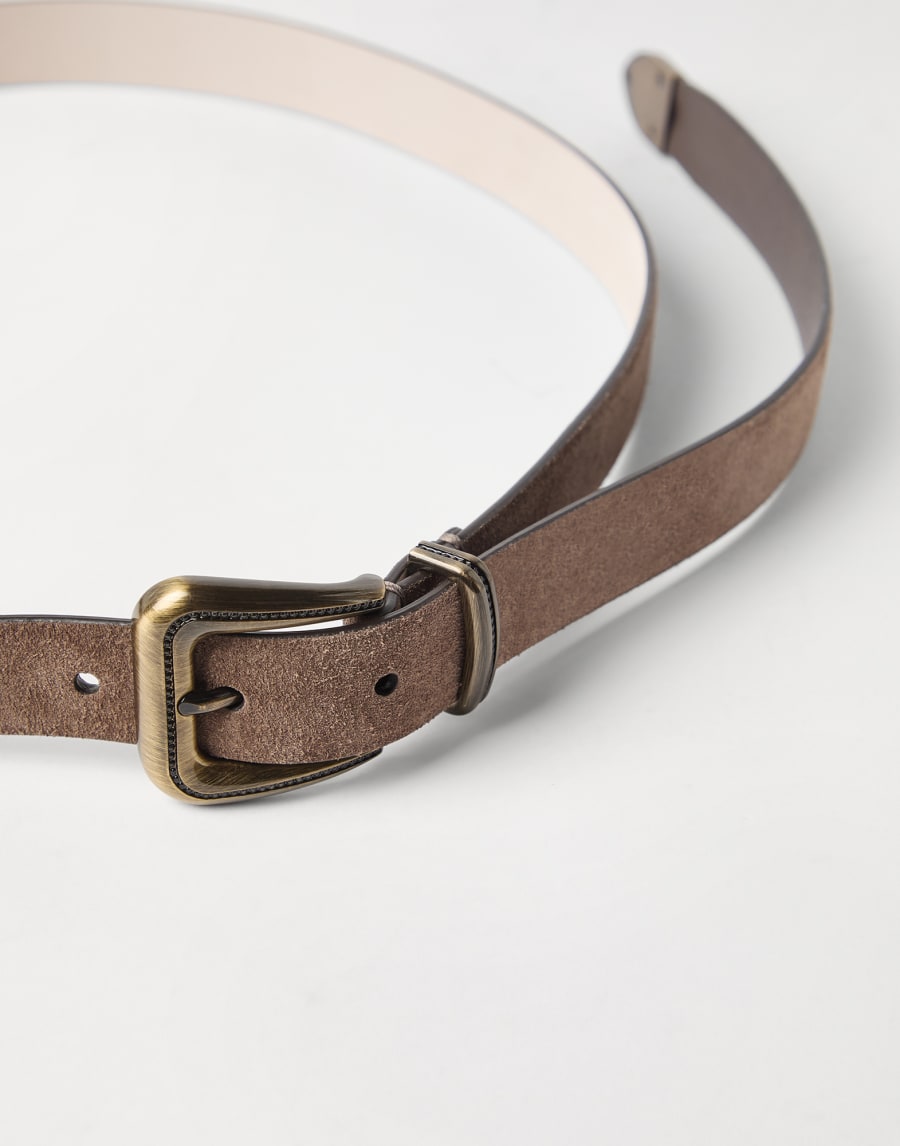 Suede belt Light Brown Woman - Brunello Cucinelli