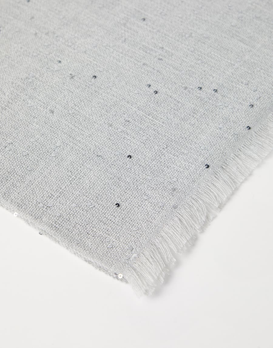 Шарф из кашемира и шелка Diamante Туман Женщина - Brunello Cucinelli