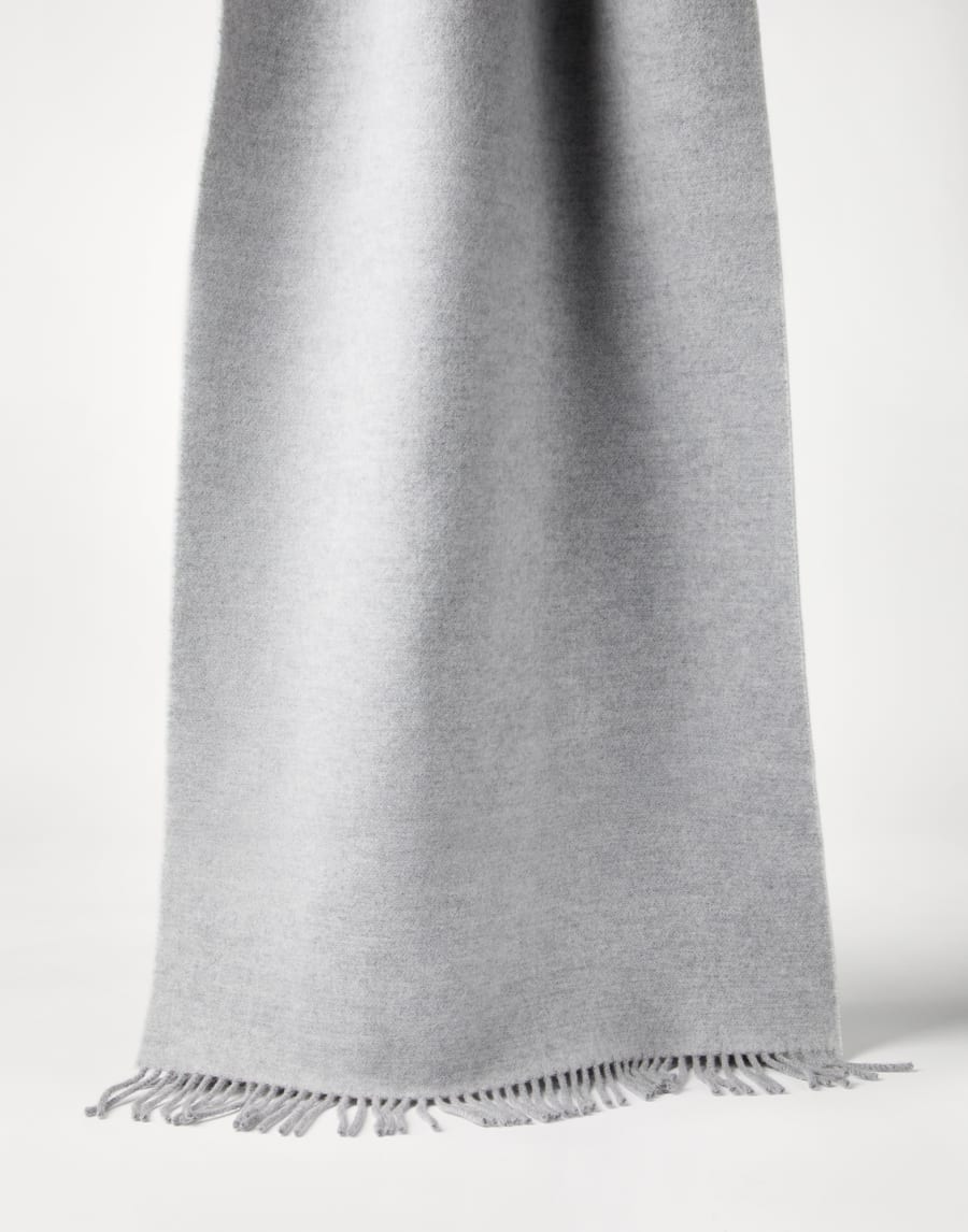 Knit scarf with hood Light Grey Woman - Brunello Cucinelli