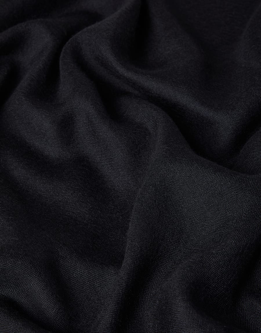 Шарф из кашемира и шелка Чёрный Женщина - Brunello Cucinelli