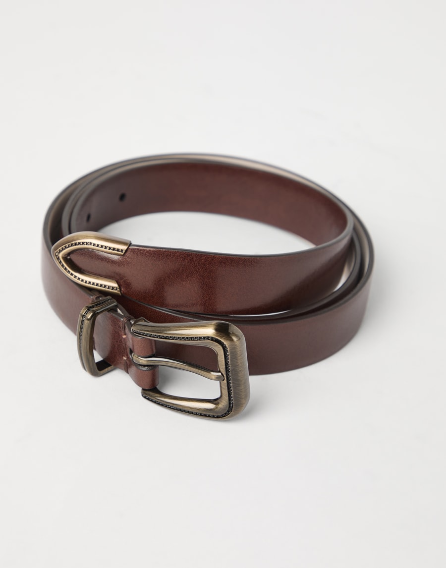 Vachetta belt with monili Brown Woman - Brunello Cucinelli