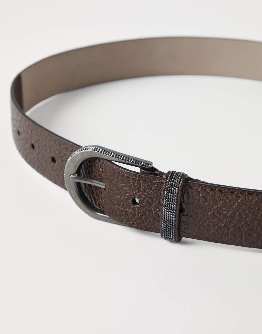 Calfskin belt Tobacco Woman - Brunello Cucinelli