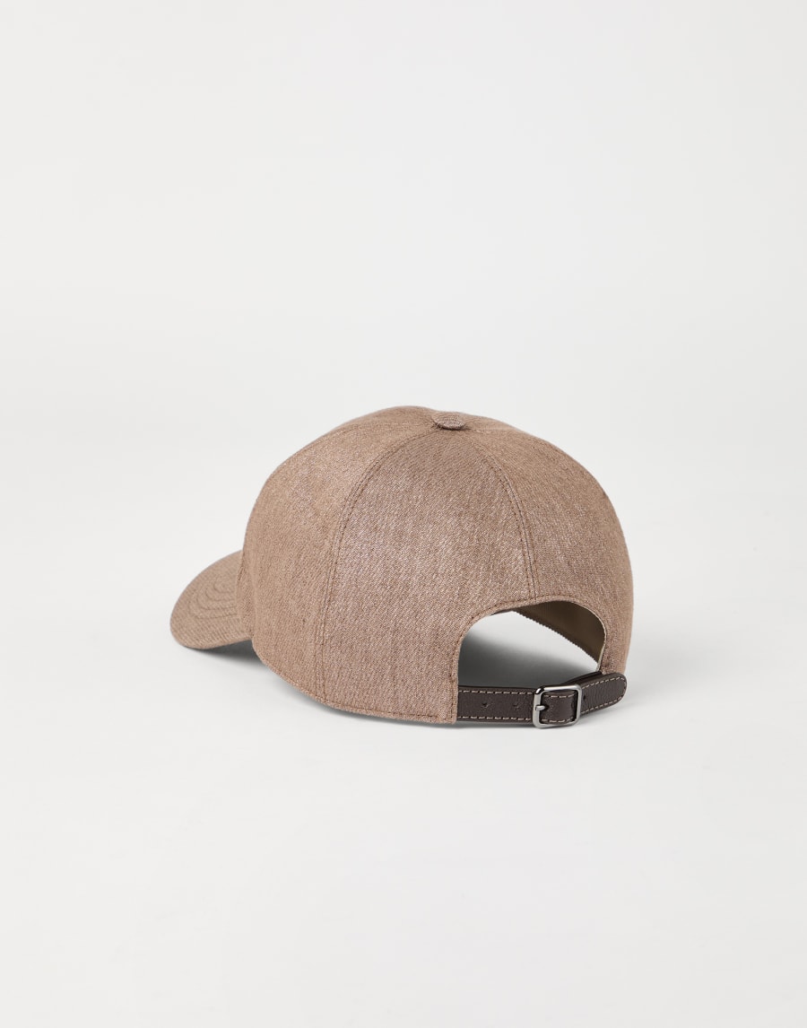 Casquette de baseball avec logo Beige Femme - Brunello Cucinelli