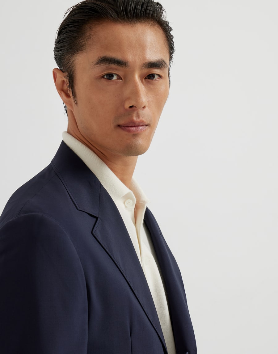 Giacca decostruita Blu Navy Uomo - Brunello Cucinelli