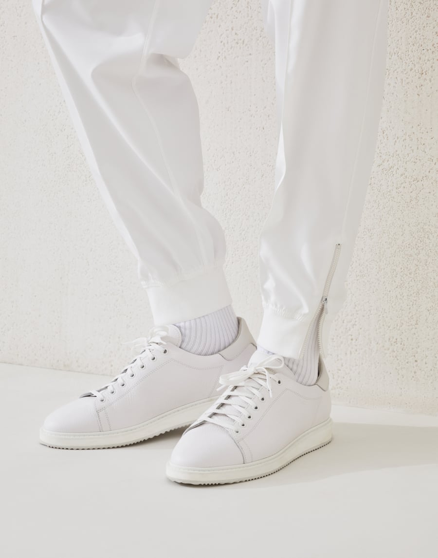 Calfskin sneakers White Man - Brunello Cucinelli