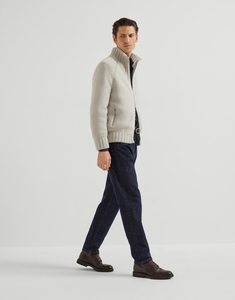 Knit jacket with padding Salt Man - Brunello Cucinelli