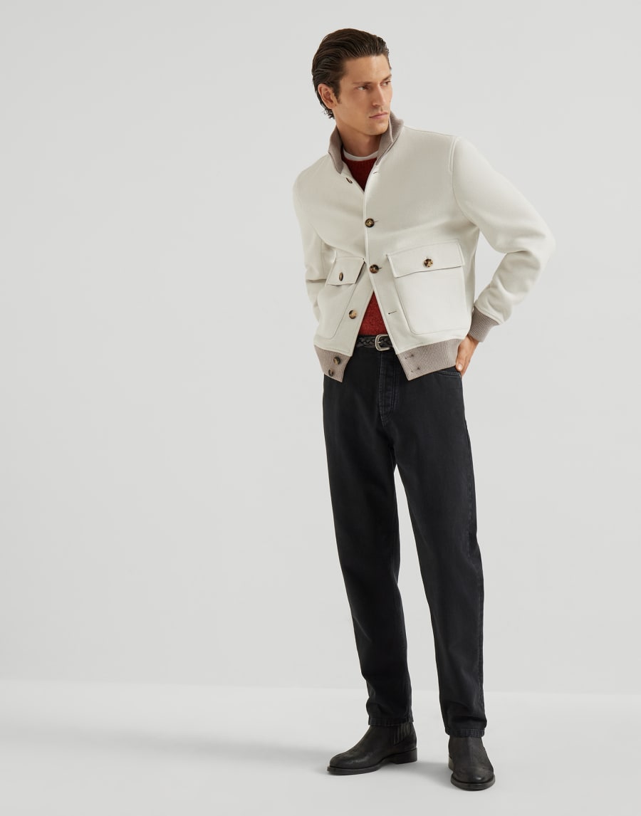 Hand-crafted bomber jacket Panama Man - Brunello Cucinelli