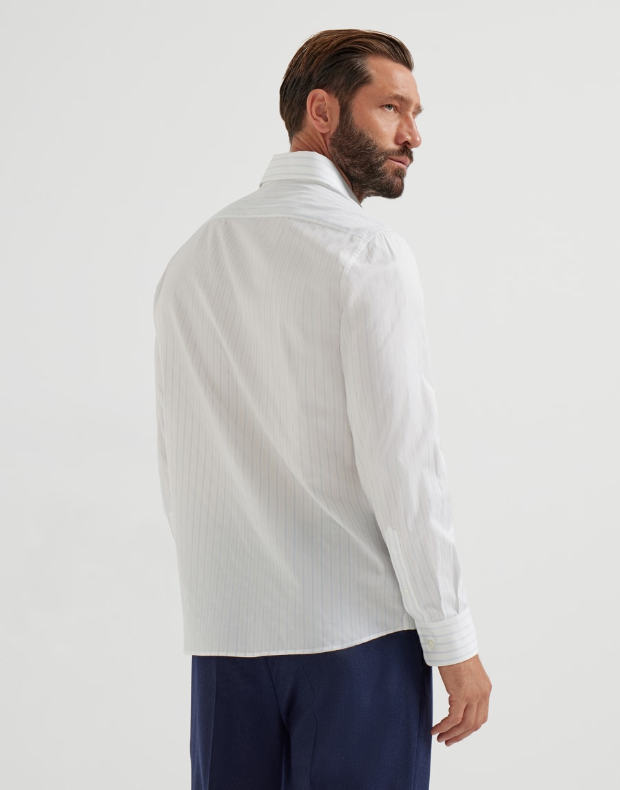 Striped shirt White Man - Brunello Cucinelli