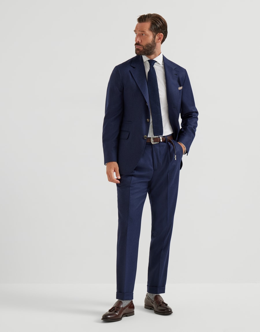 스트라이프 셔츠 화이트 남성 - Brunello Cucinelli