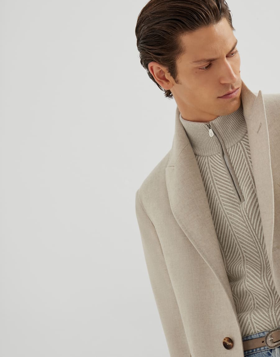 Cashmere coat Sand Man - Brunello Cucinelli