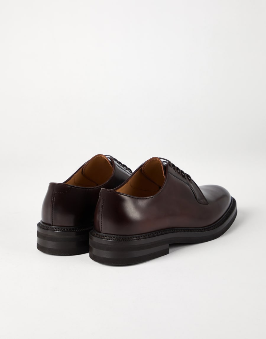 Aged calfskin Derbys Chestnut Man - Brunello Cucinelli