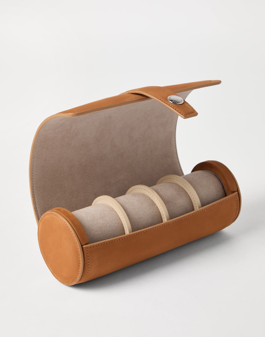 Nubuck watch box Natural Man - Brunello Cucinelli