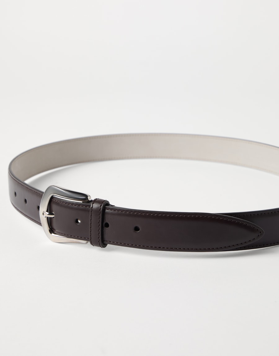 Calfskin belt Rust Brown Man - Brunello Cucinelli
