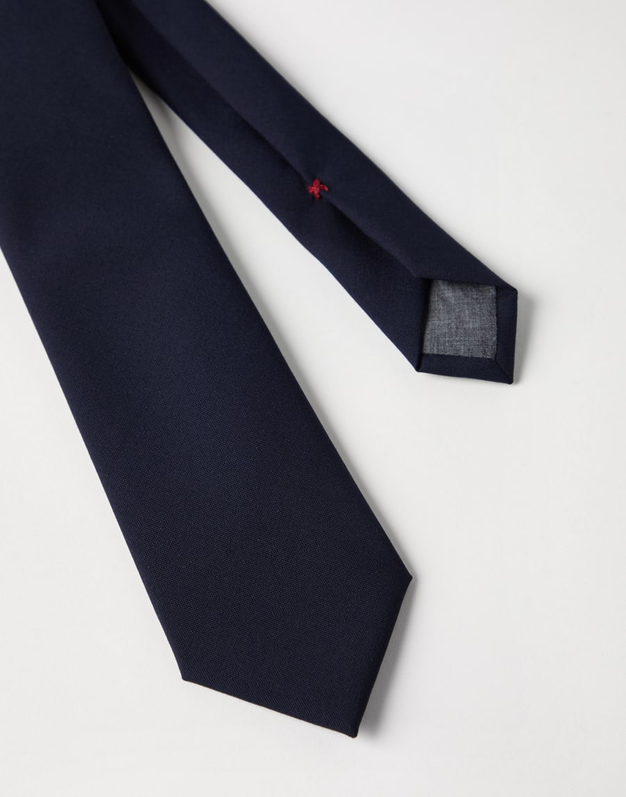 Wool necktie Blue Man - Brunello Cucinelli