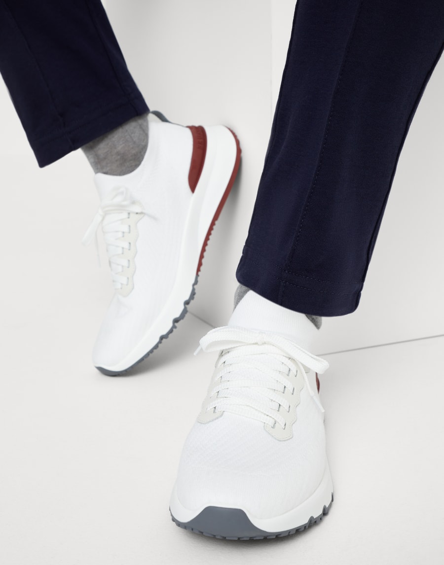 Runners in maglia Bianco Uomo - Brunello Cucinelli