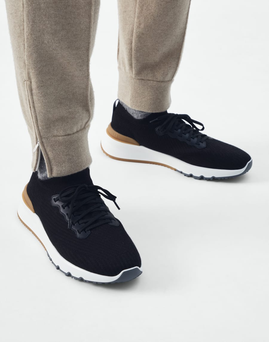 Runners in maglia Nero Uomo - Brunello Cucinelli