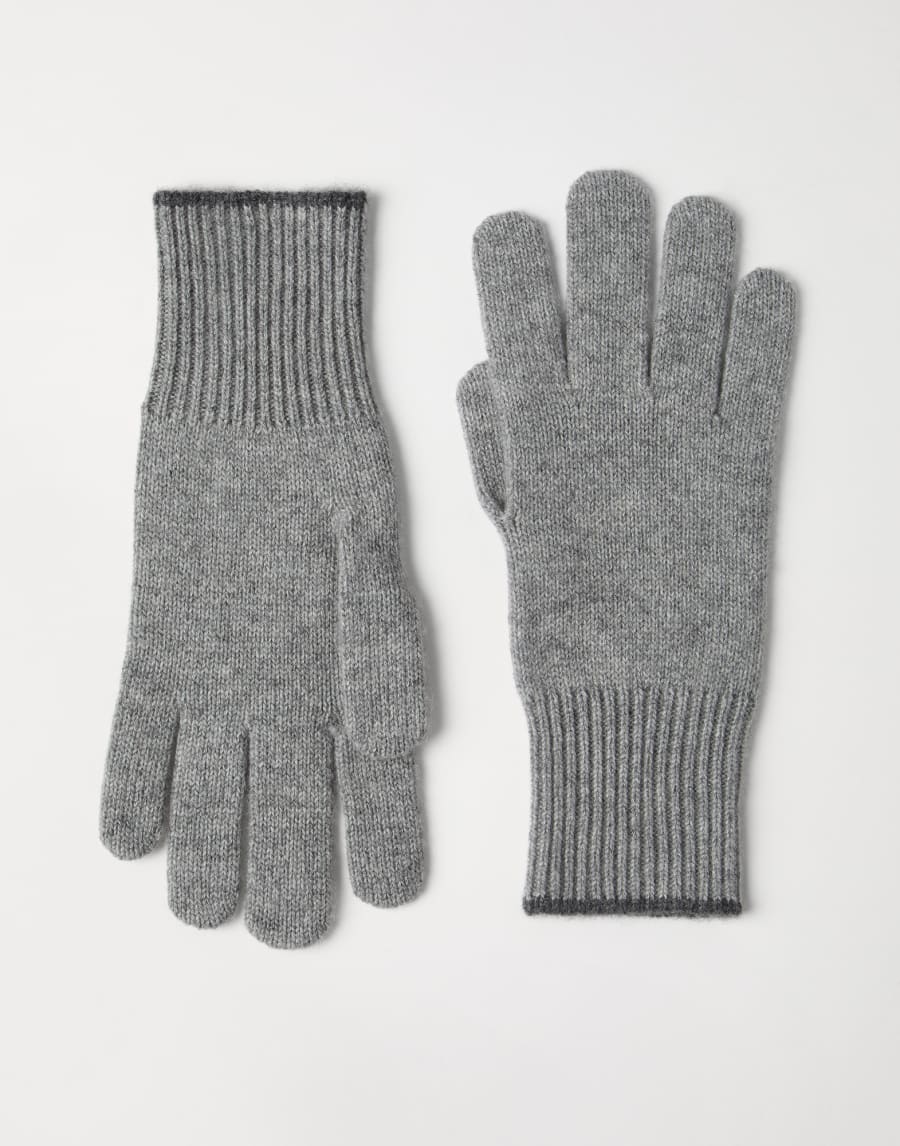 Knit gloves Grey Man - Brunello Cucinelli