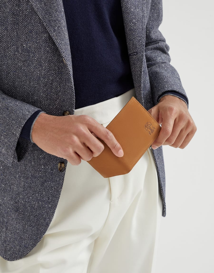 Nubuck wallet Natural Man - Brunello Cucinelli