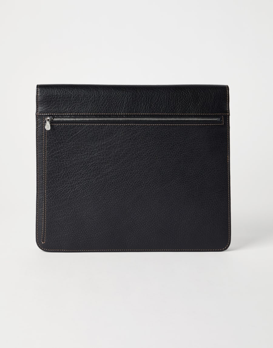 Calfskin portfolio Black Man - Brunello Cucinelli