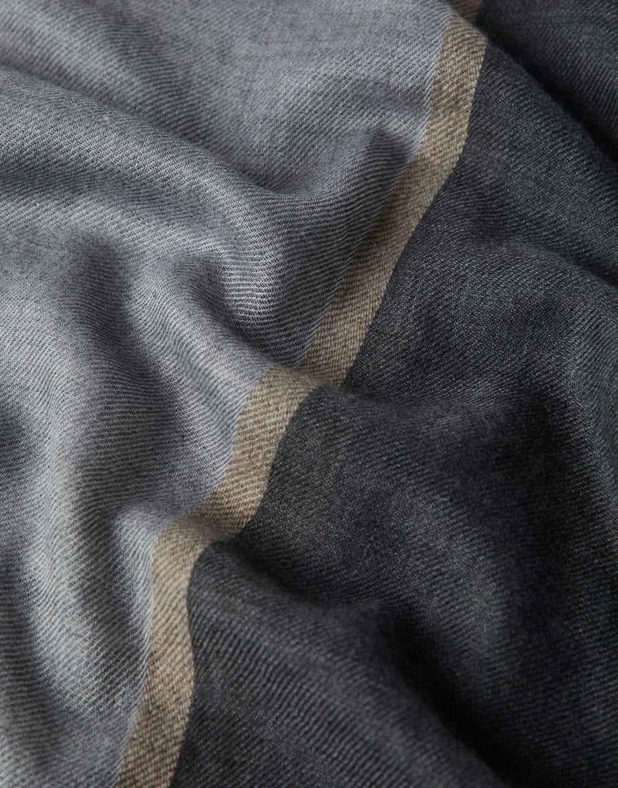 Cashmere and silk scarf Lead Man - Brunello Cucinelli
