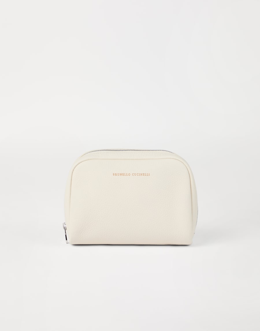 Beauty Case in vitello Avorio Uomo - Brunello Cucinelli