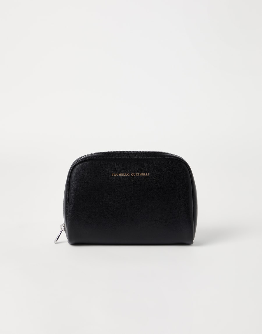 Beauty Case in capretta Nero Uomo - Brunello Cucinelli