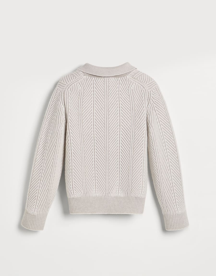 Vanisé polo with zipper Panama Boys - Brunello Cucinelli