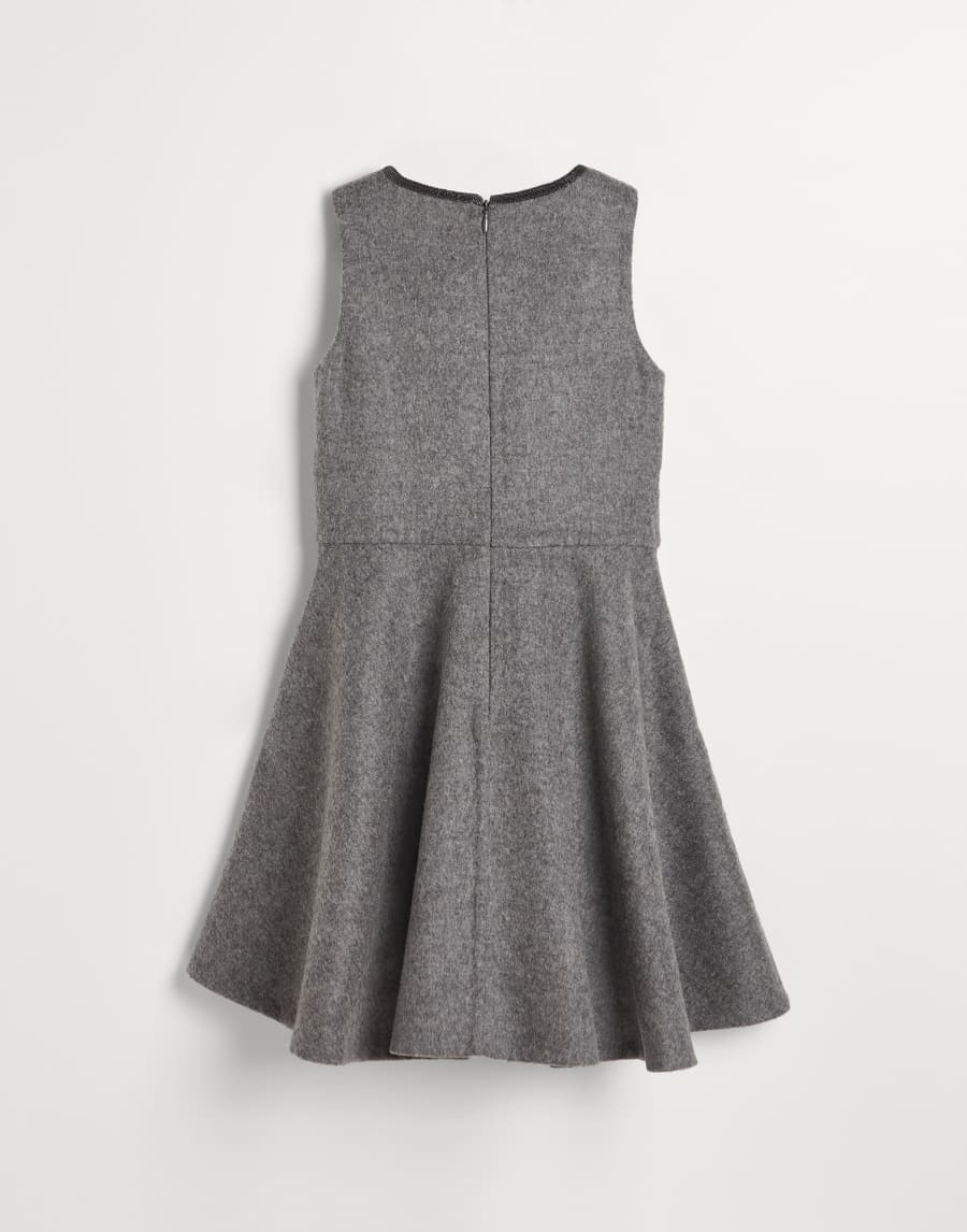 Hand-crafted skater dress Medium Grey Girls - Brunello Cucinelli