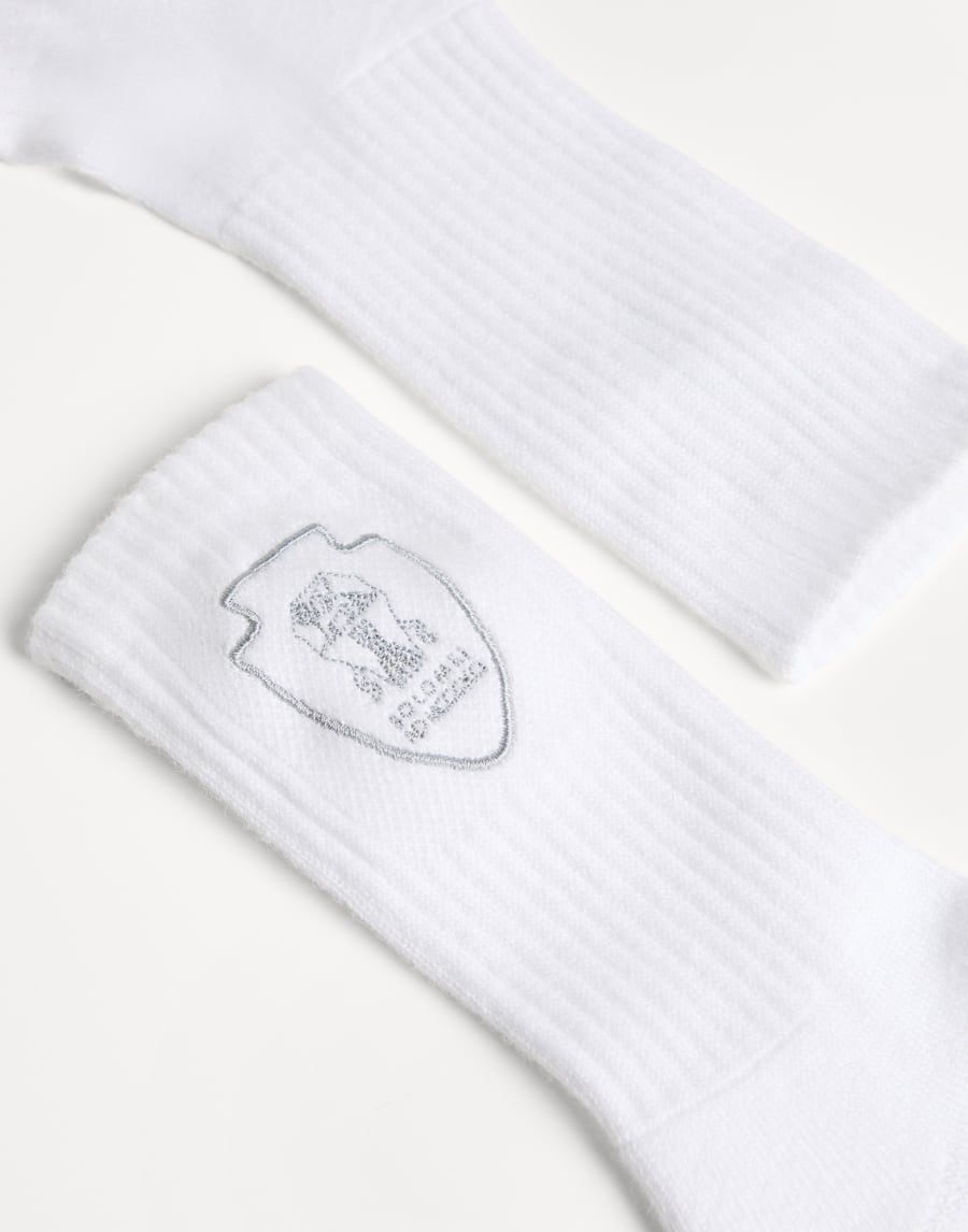 Chaussettes en maille Blanc Garçon - Brunello Cucinelli