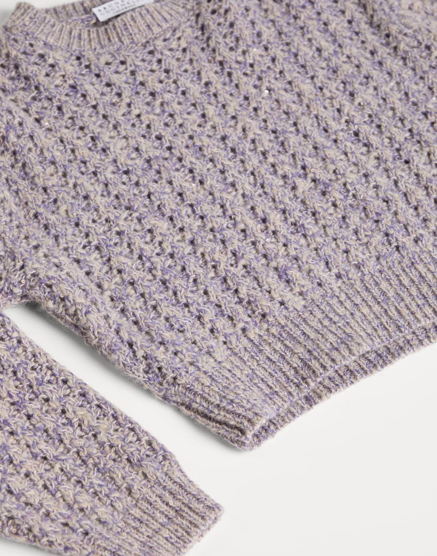 „Dazzling“-Pullover Lavendel Mädchen - Brunello Cucinelli