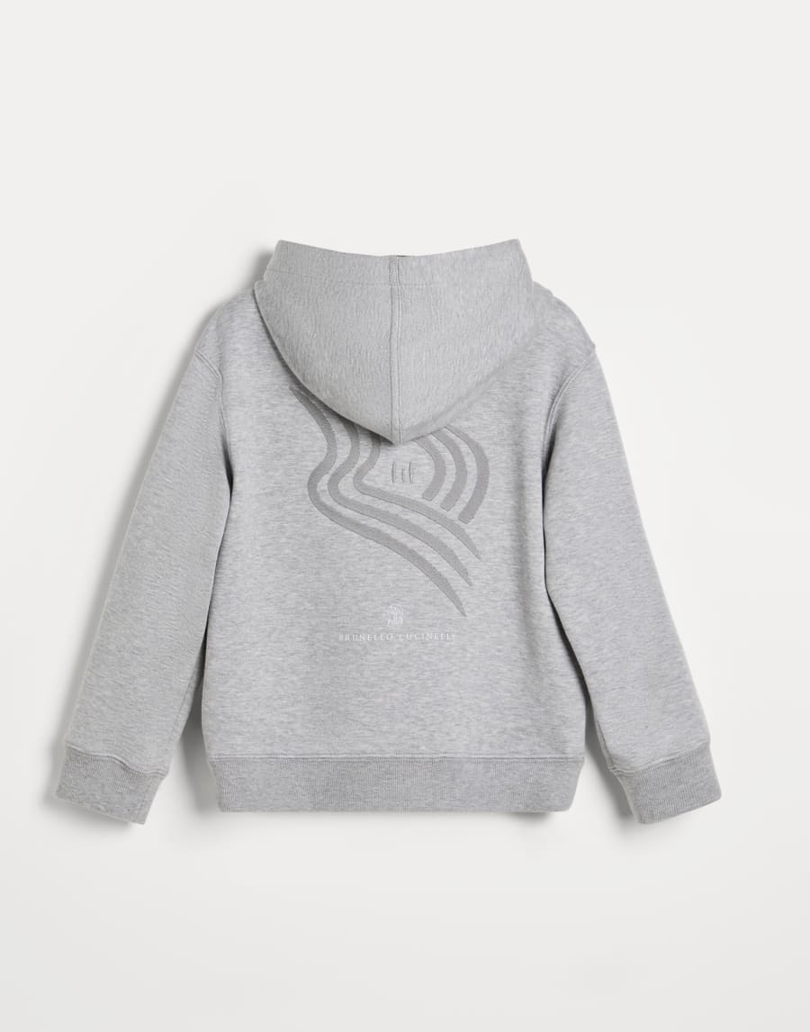Double cloth sweatshirt Grey Boys - Brunello Cucinelli