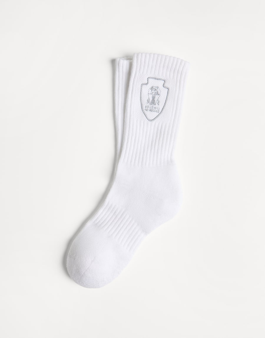 Calzini in maglia Bianco Bambino - Brunello Cucinelli
