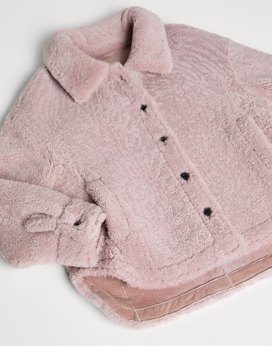 Shearling jacket Pink Girls - Brunello Cucinelli