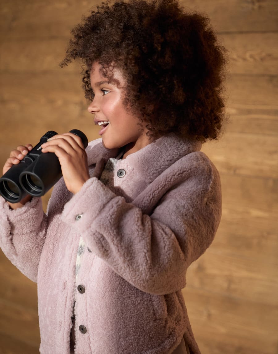 Shearling jacket Pink Girls - Brunello Cucinelli