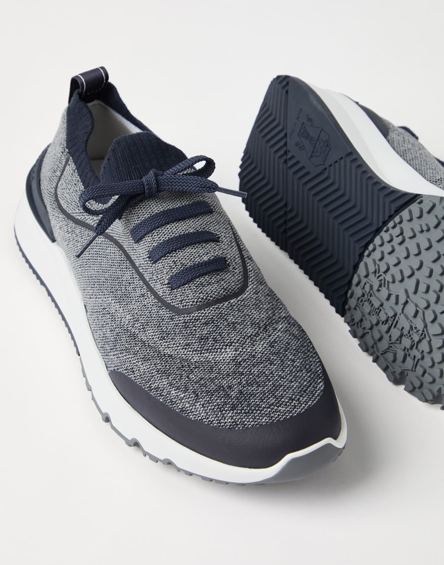 Knit runners Navy Blue Man - Brunello Cucinelli