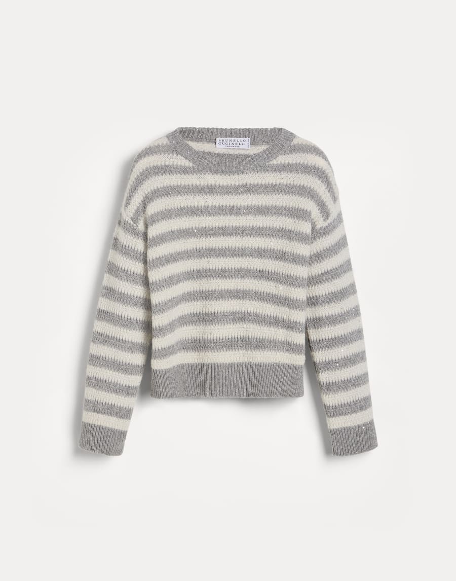 Maglia Sparkling & Dazzling Grigio Bambina - Brunello Cucinelli