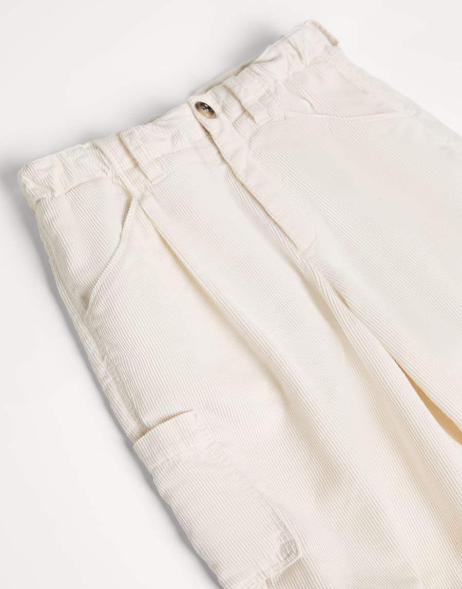 Corduroy ergonomic trousers with pockets Panama Boys - Brunello Cucinelli